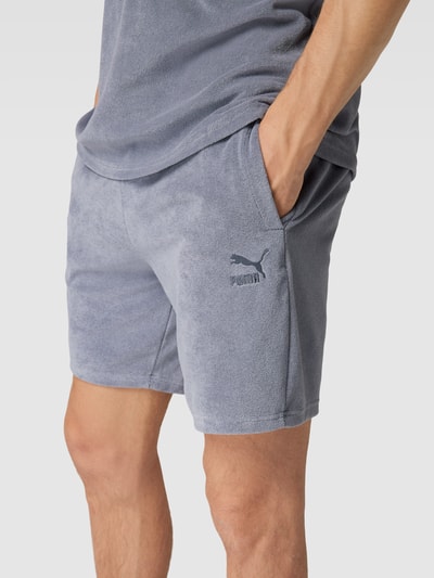 PUMA PERFORMANCE Sweatshorts mit Label-Stitching Hellgrau 3