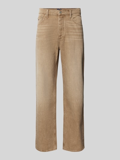 Tommy Jeans Regular Fit Jeans im 5-Pocket-Design Modell 'OTIS' Sand 2