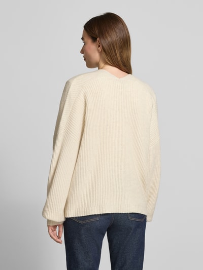 mbyM Cardigan mit gerippten Abschlüssen Offwhite 5