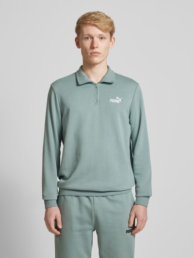 PUMA PERFORMANCE Bluza z wyhaftowanym logo Limonkowy 4