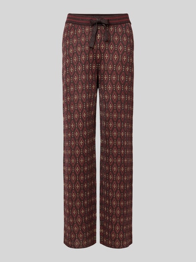 Scotch & Soda Straight Fit Sweatpants mit Tunnelzug Bordeaux 1