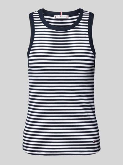 Tommy Hilfiger Tanktop mit Streifenmuster Dunkelblau 2