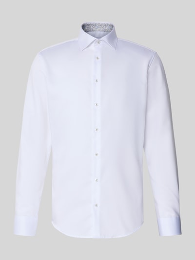 SEIDENSTICKER Slim Fit Business-Hemd mit Knopfleiste Weiss 2