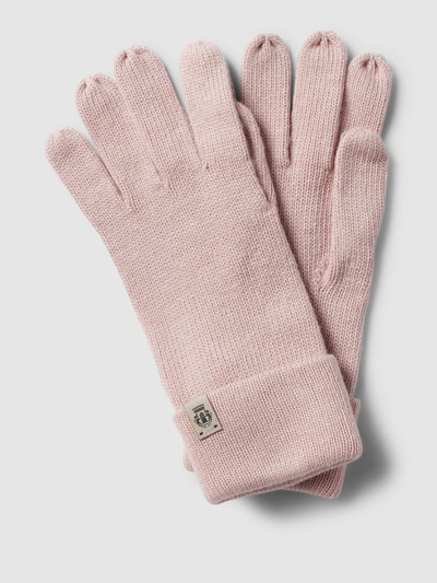 Roeckl Handschuhe mit Label-Detail Rose 1