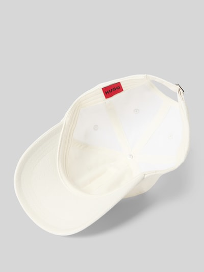 HUGO Basecap mit Strukturmuster Modell 'Mett' Weiss 2