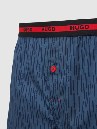 HUGO Boxershorts mit elastischem Bund im 2er-Pack Marine 2