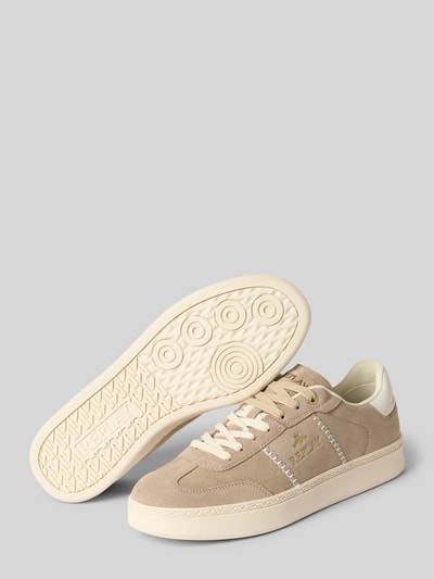 Produktfoto, Sneaker mit Label-Details Modell 'PLAYME MIX' von Replay in Beige mit abgerundete Spitze, Schnürung, Absatzhöhe 3 cm, Schafthöhe 5 cm, Schaftweite 6 cm, Textilstruktur