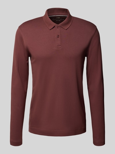 Christian Berg Men Regular Fit Poloshirt mit Knopfleiste Metallic Rot 2