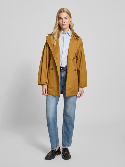 MAX&Co. Trench-Jacke aus reiner Baumwolle Modell 'ELIS'                                                                                                                                                      Camel 1