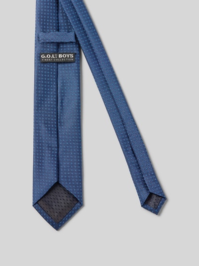 Produktfoto, Krawat z haftem na całej powierzchni, kwiatowy wzór, naszywka z logo, krój slim fit, Szerokość w rozmiarze 1: 6 cm, Krawat mit Allover-Stitching von G.O.L.