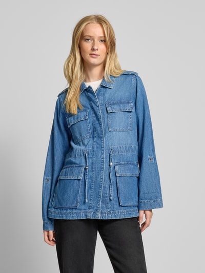 Only Jeansjacke mit Kimonoärmeln Modell 'KENYA' Jeansblau 4