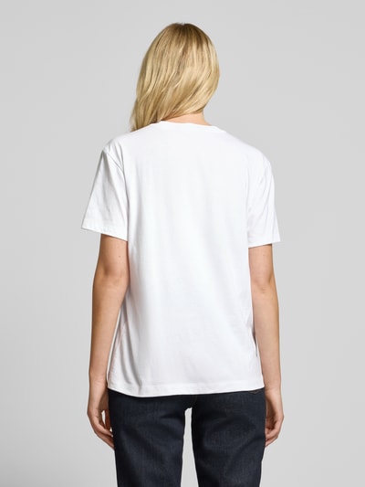 Barbour T-Shirt mit Motiv-Print Modell 'Belsay' Weiss 5