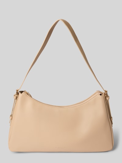Seidenfelt Handtas in leerlook, model 'Nelma' Beige - 2