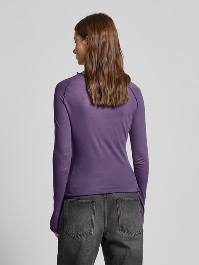 Review Longsleeve mit Stehkragen Purple 5