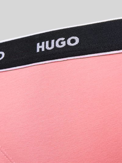 HUGO String aus Baumwoll-Mix mit Logo-Stitching im 3er-Pack Pink 2