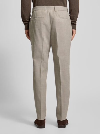 BOSS Tapered Fit Chino mit Bügelfalten Modell 'Genius' Beige 5