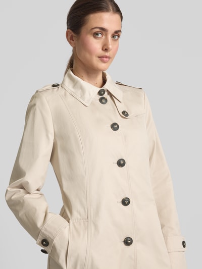 Fuchs Schmitt Trenchcoat mit Leistentaschen Kitt 3