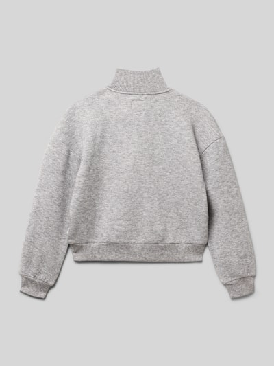 Garcia Sweatshirt mit Stehkragen Mittelgrau Melange 3