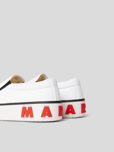 Marni Slip-On-Sneaker mit Label-Prägung Weiß 3