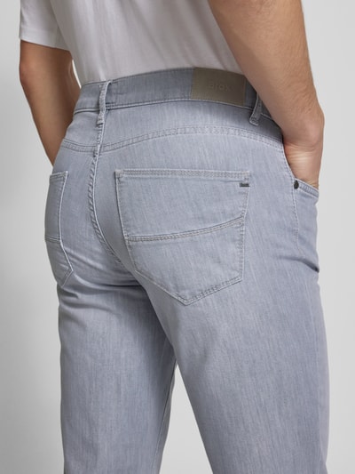 Brax Regular Fit Jeans im 5-Pocket-Design Modell 'Cadiz' Silber 3