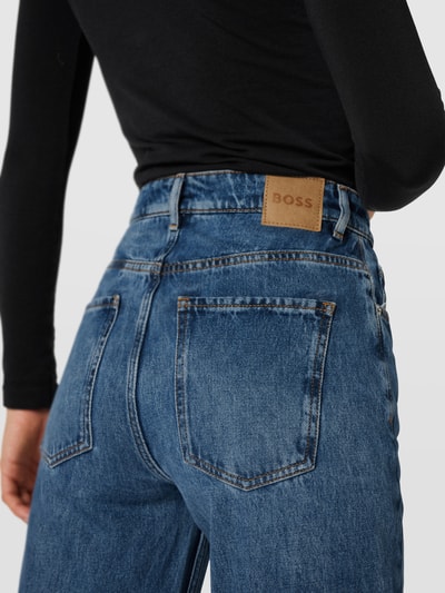 BOSS Orange Relaxed Fit Jeans mit Logo-Detail Modell 'MODERN WIDE' Jeansblau 3