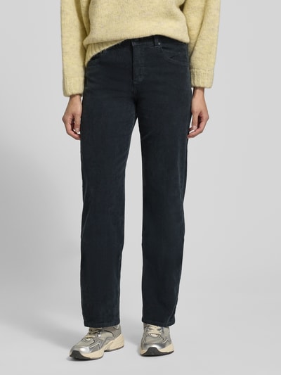 Angels Spodnie sztruksowe z 5 kieszeniami model ‘Lara’ Antracytowy 4