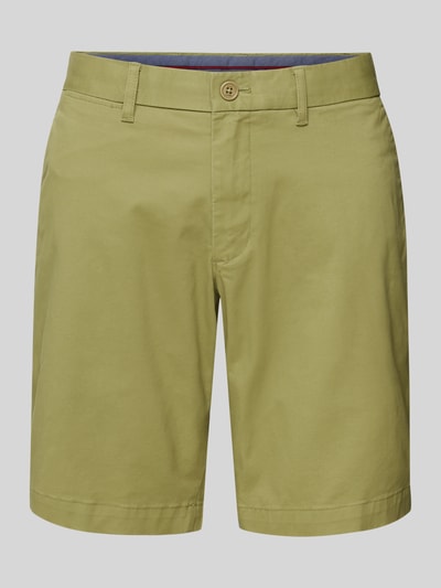 Tommy Hilfiger Bermudas in unifarbenem Design Modell 'BROOKLYN' Oliv 2