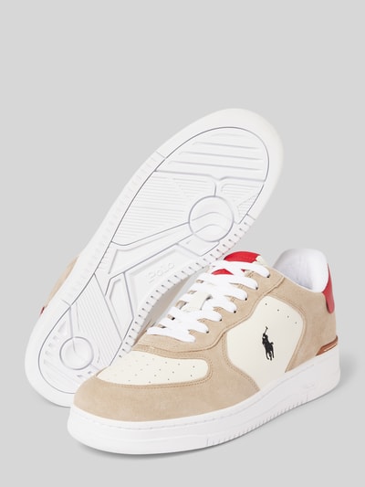 Polo Ralph Lauren Sneaker mit Label-Print Modell 'MASTERS' Offwhite 4