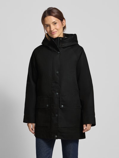 Barbour Regular fit functioneel jack van katoenmix, model 'BEADNELL' Zwart - 4