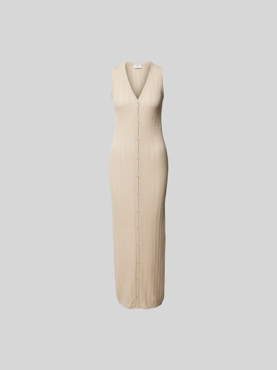 Filippa K Maxikleid in Strick-Optik Beige 2