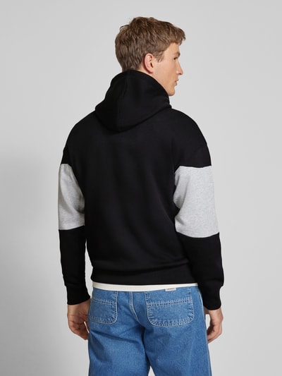 Jack & Jones Hoodie met labelprint, model 'LEGACY' Zwart - 5