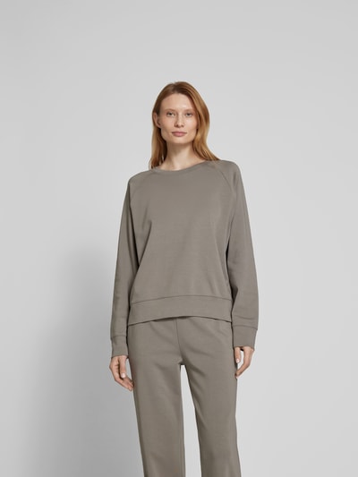 Juvia Sweatshirt mit gerippten Abschlüssen Khaki 4