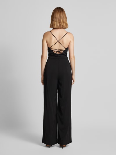 Black palazzo jumpsuit online