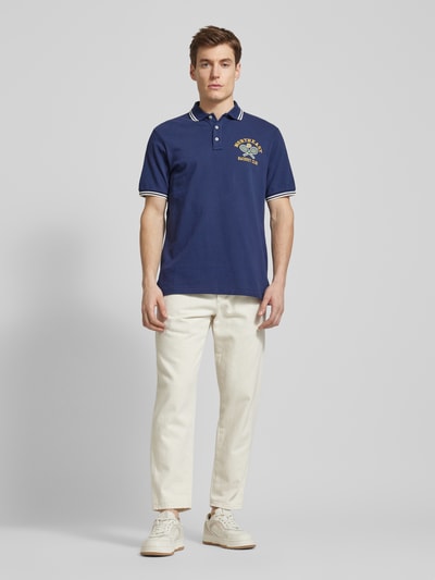 Polo Ralph Lauren Regular Fit Poloshirt aus reiner Baumwolle Marine 1