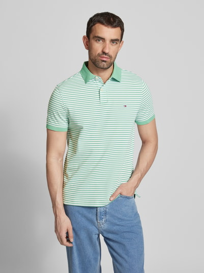 Tommy Hilfiger Regular Fit Poloshirt mit Label-Detail Mint 4