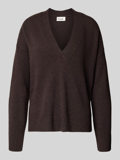 My Essential Wardrobe Gebreide pullover met kasjmier Chocoladebruin - 2