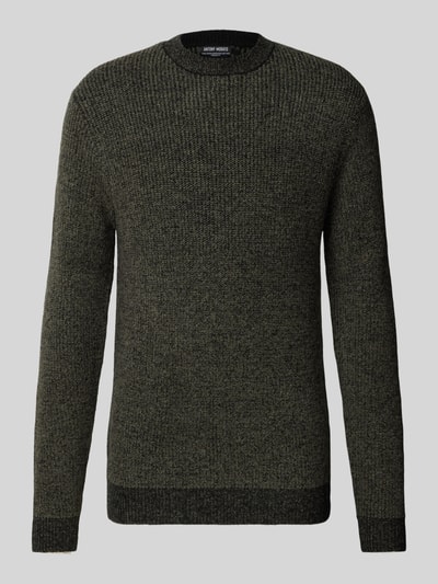 Antony Morato Strickpullover mit Rundhalsausschnitt Oliv 2