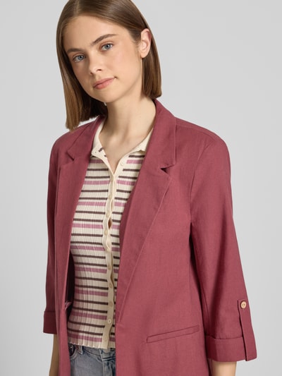 ONLY Relaxed Fit Blazer aus Viskose-Leinen-Mix Modell 'GOA' Mauve 3