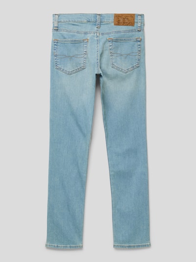 Polo Ralph Lauren Teens Straight leg jeans met labelpatch, model 'ELDRIDGE' Jeansblauw - 3