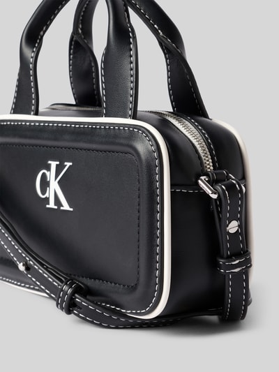 CK Calvin Klein Henkeltasche mit Logo-Print Modell 'BAULETTO' Black 3