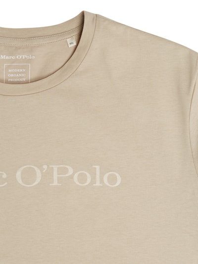 Marc O'Polo T-shirt van biologisch katoen met logoprint  Beige - 2