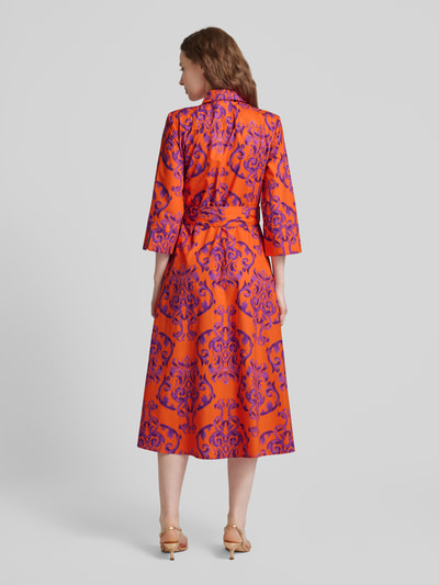 Christian Berg Woman Midi-jurk met paisleymotief Rood - 5