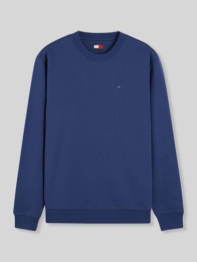 Tommy Jeans Regular Fit Sweatshirt aus Baumwoll-Mix mit Logo-Stitching Dunkelblau 2