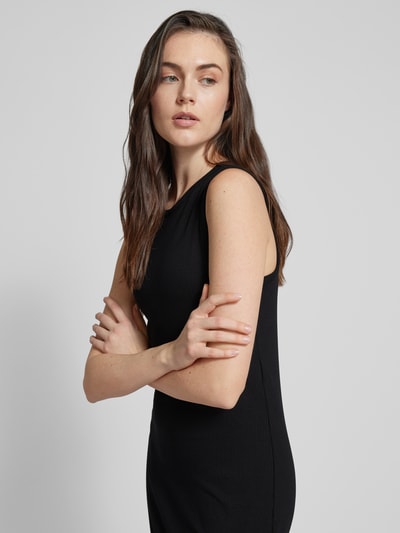 Object Długa sukienka z mieszanki lyocellu z efektem dzianiny model ‘JAMIE’ Czarny 3