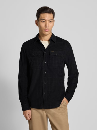 PME Legend Freizeithemd mit Knopfleiste Black 4