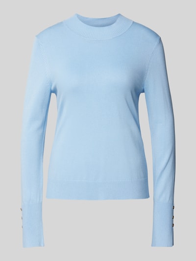 comma Gebreide pullover met ribboorden Bleu - 1