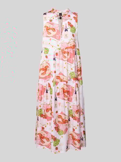 Marc Cain Midikleid mit Schlüsselloch-Ausschnitt Koralle 2