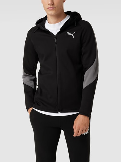 PUMA PERFORMANCE Sweatjacke mit Label-Print Modell 'Evostripe' Black 4