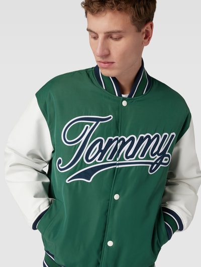 Tommy Jeans College-Jacke mit Label-Detail Modell 'LETTERMAN' Hellgruen 3