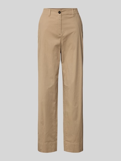 Marc O'Polo Wide Leg Culotte aus Baumwoll-Mix Beige 2